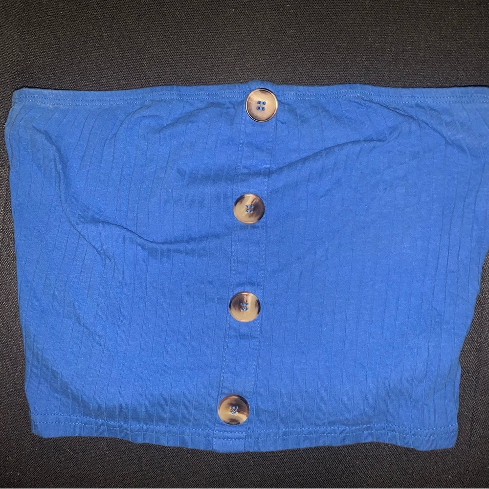 SHEIN Vibrant Blue Tube Top